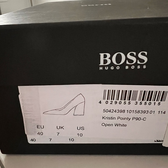 Hugo Boss Kristin Pointy P90-C White Heels - Picture 2 of 9